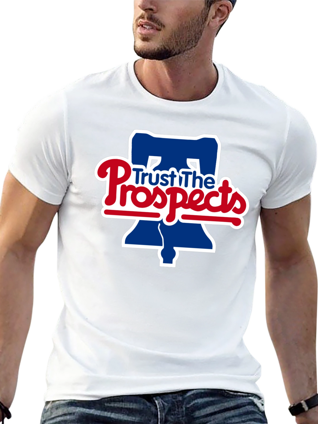 Trust The Prospects Phillies Baseball Black T-Shirt