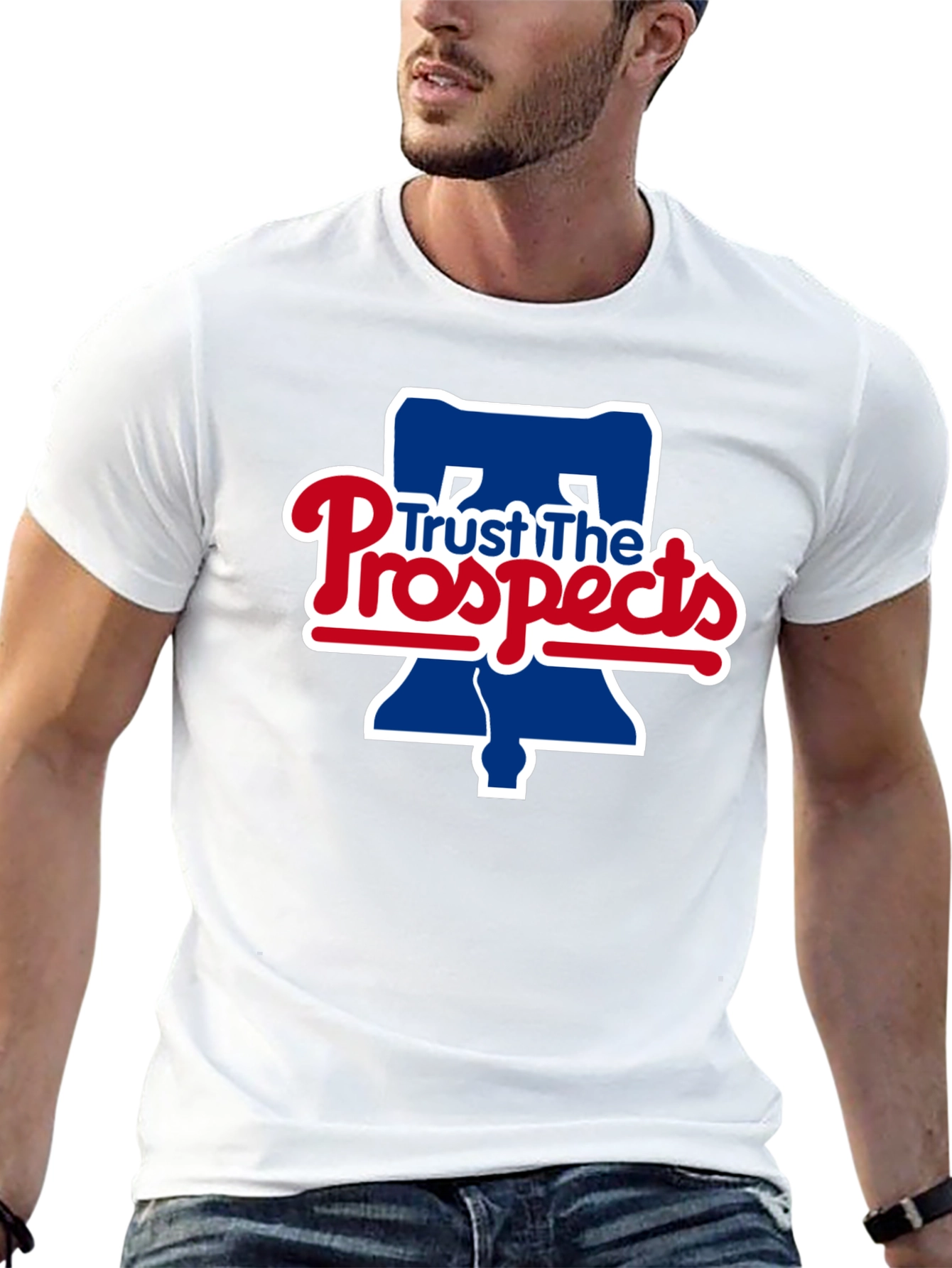 Trust The Prospects Phillies Baseball Black T-Shirt