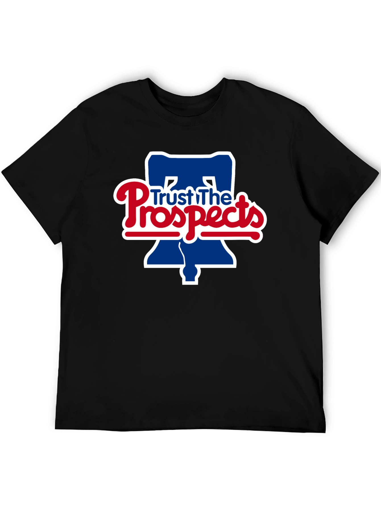 Trust The Prospects Phillies Baseball Black T-Shirt