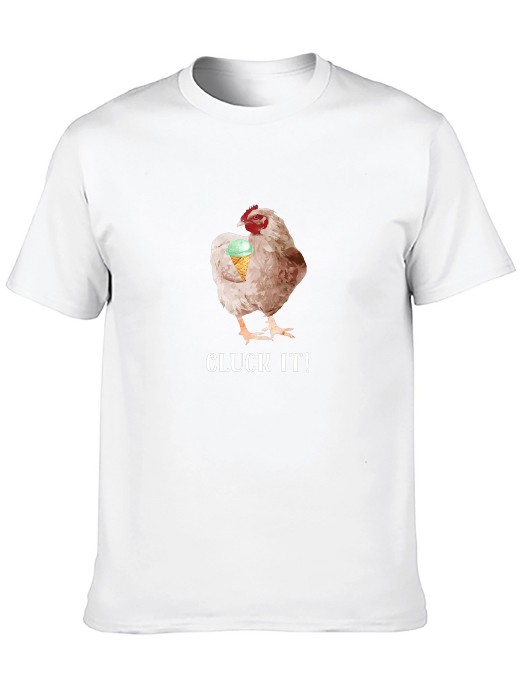 Cluck It! Chicken & Ice Cream Graphic Tee