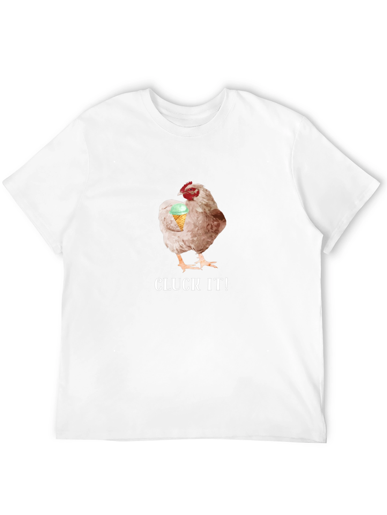 Cluck It! Chicken & Ice Cream Graphic Tee