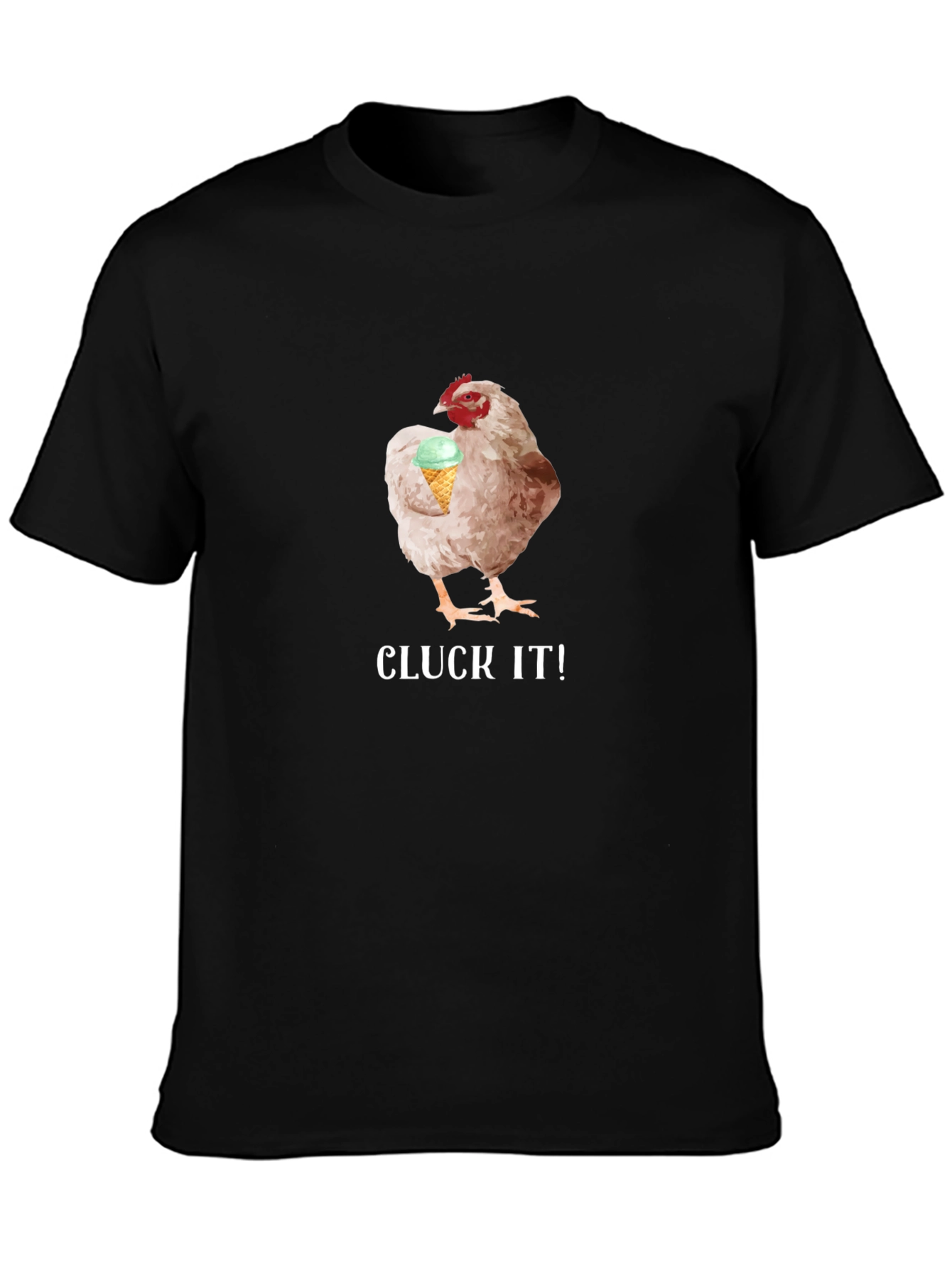 Cluck It! Chicken & Ice Cream Graphic Tee