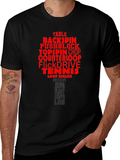 Table Tennis Terms Black T-Shirt