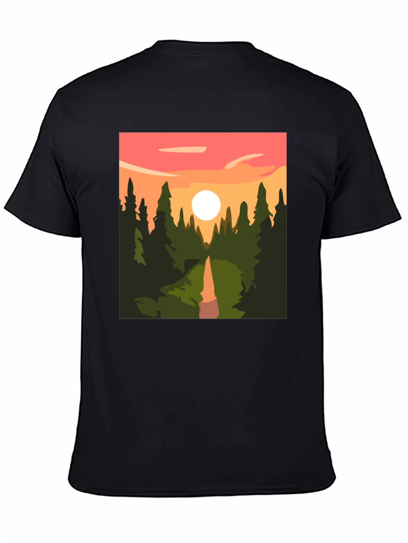 Sunset Forest Graphic Tee - Nature Inspired T-Shirt