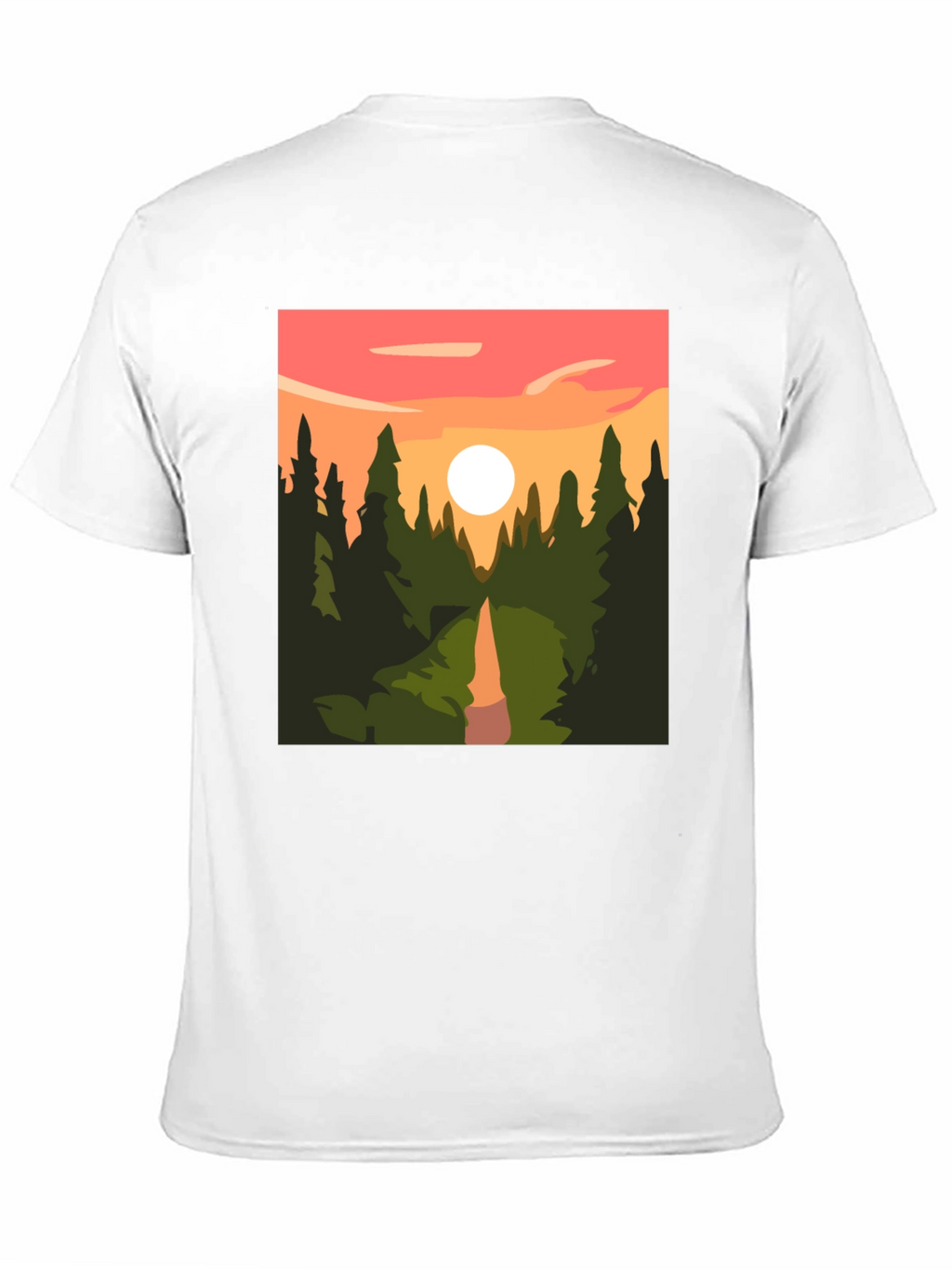 Sunset Forest Graphic Tee - Nature Inspired T-Shirt