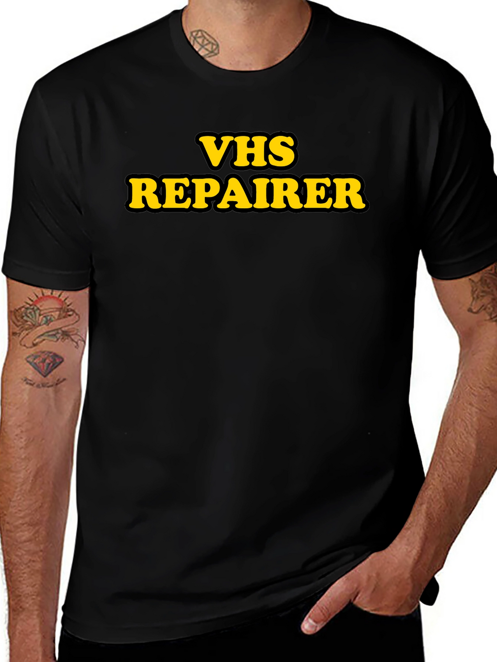 VHS Repairer Graphic T-Shirt - Retro Job Pride!