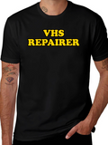 VHS Repairer Graphic T-Shirt - Retro Job Pride!