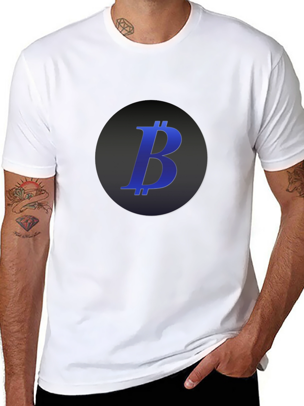 Bitcoin Logo Black T-Shirt Crypto Fashion Tee