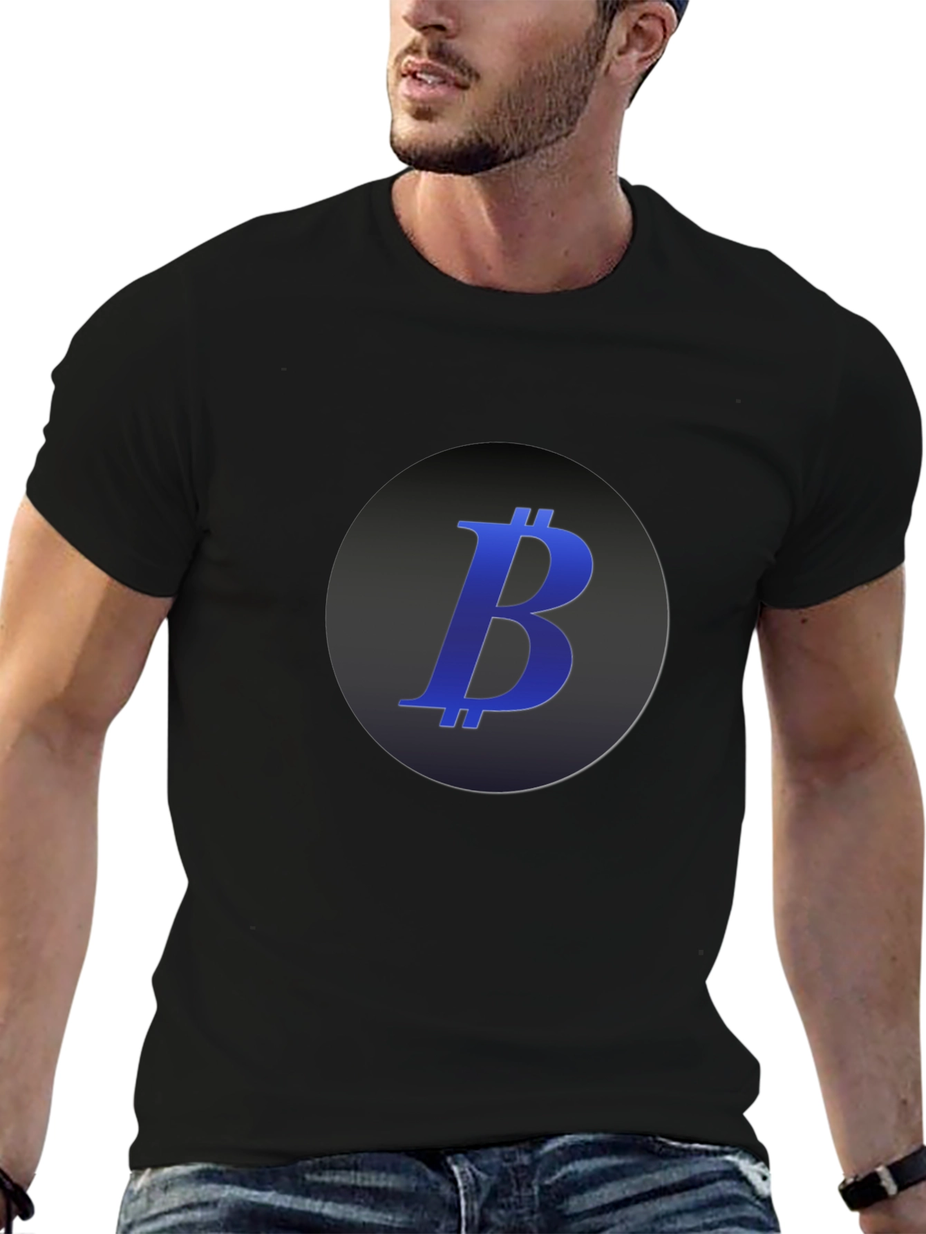 Bitcoin Logo Black T-Shirt Crypto Fashion Tee