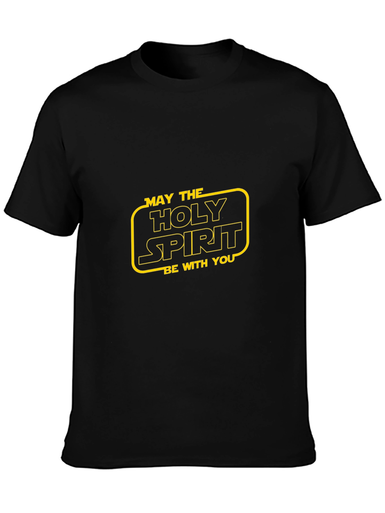 Holy Spirit Star Wars Style Black T-Shirt