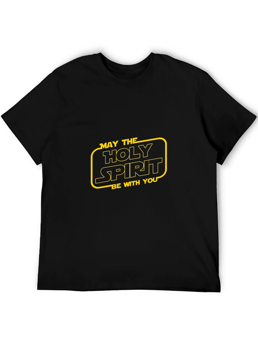 Holy Spirit Star Wars Style Black T-Shirt