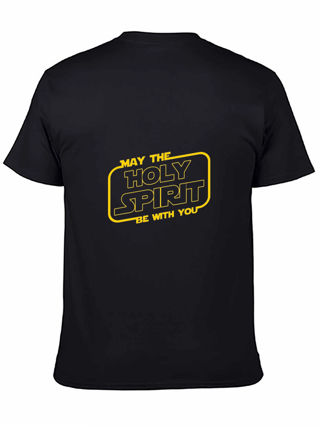 Holy Spirit Star Wars Style Black T-Shirt