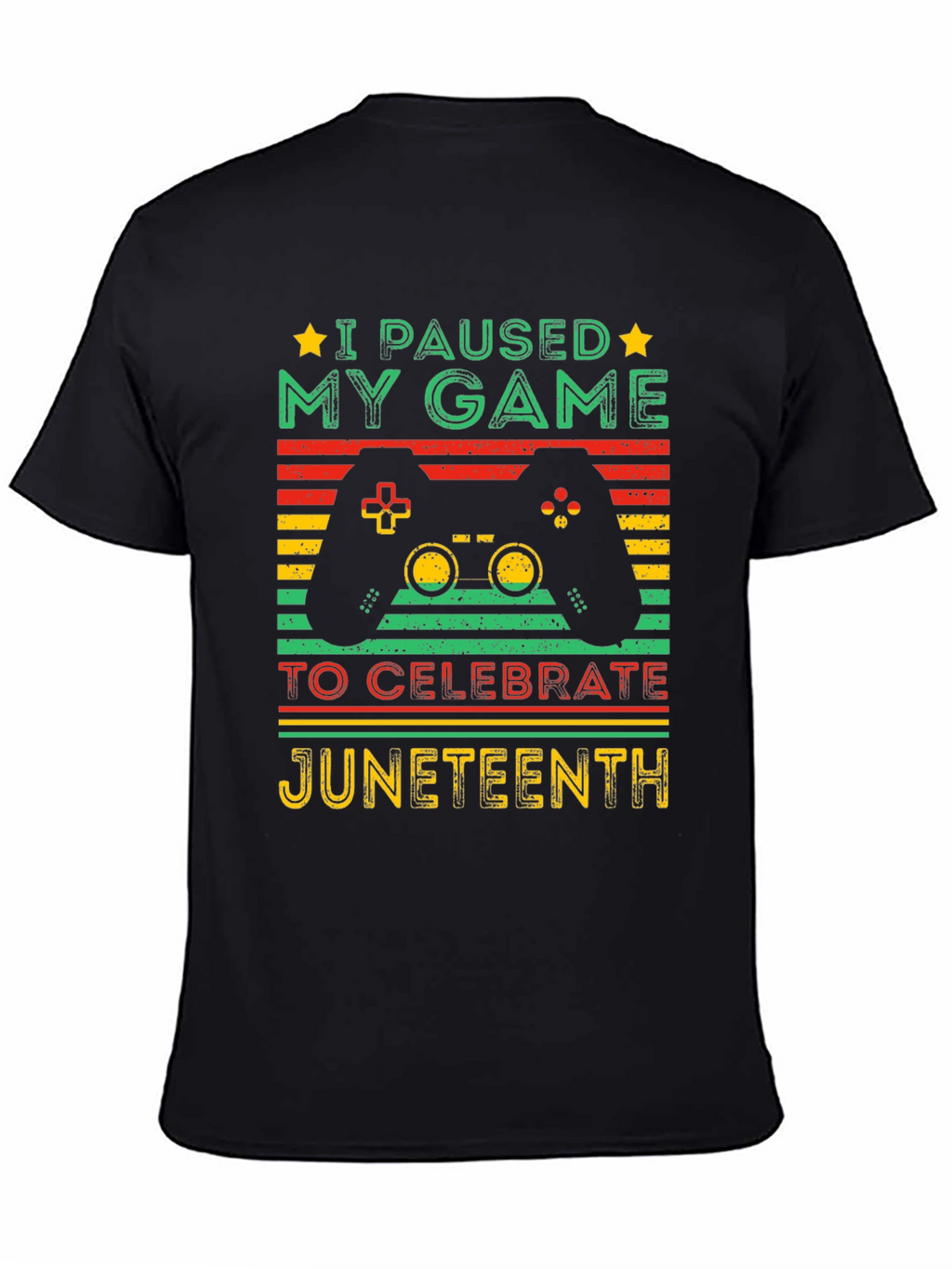 Juneteenth Gamer T-Shirt - Paused My Game