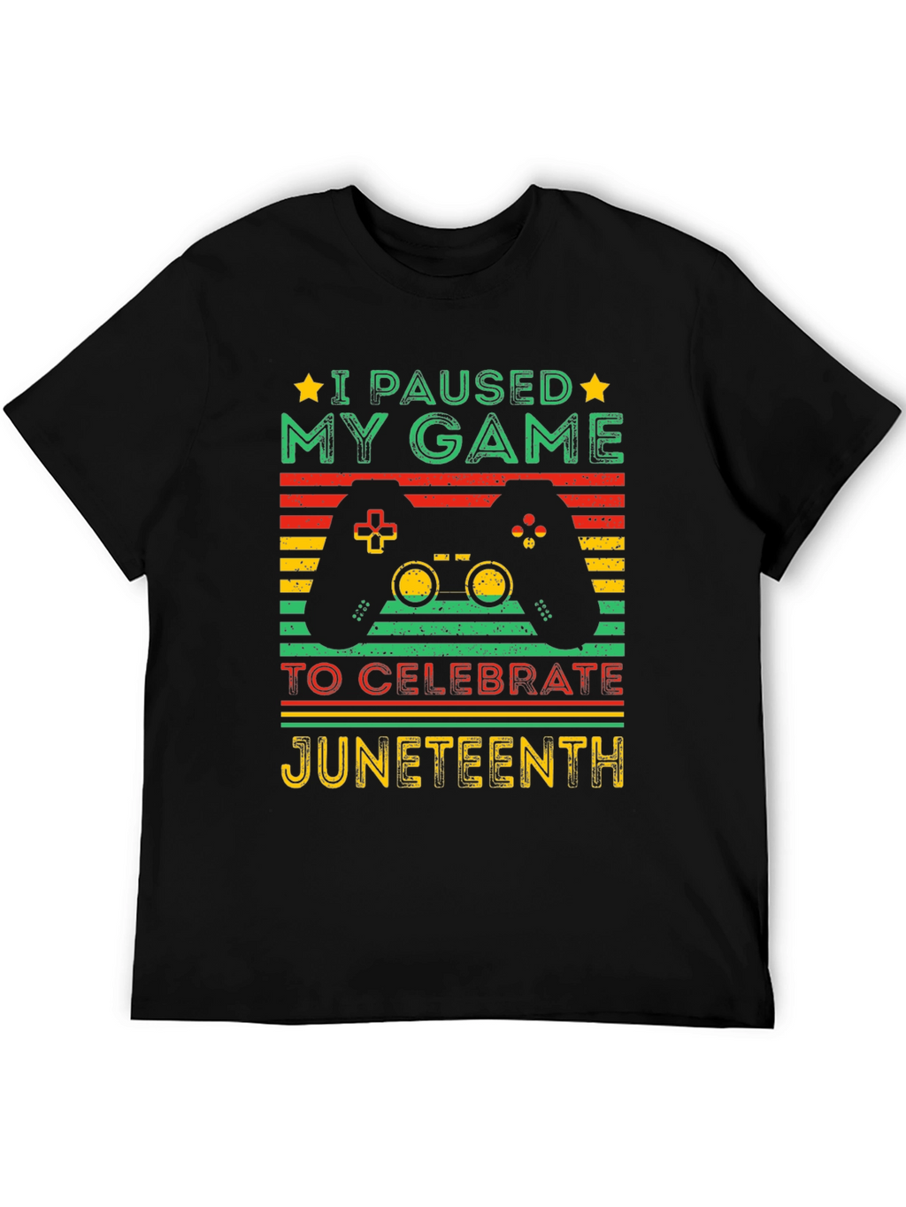 Juneteenth Gamer T-Shirt - Paused My Game