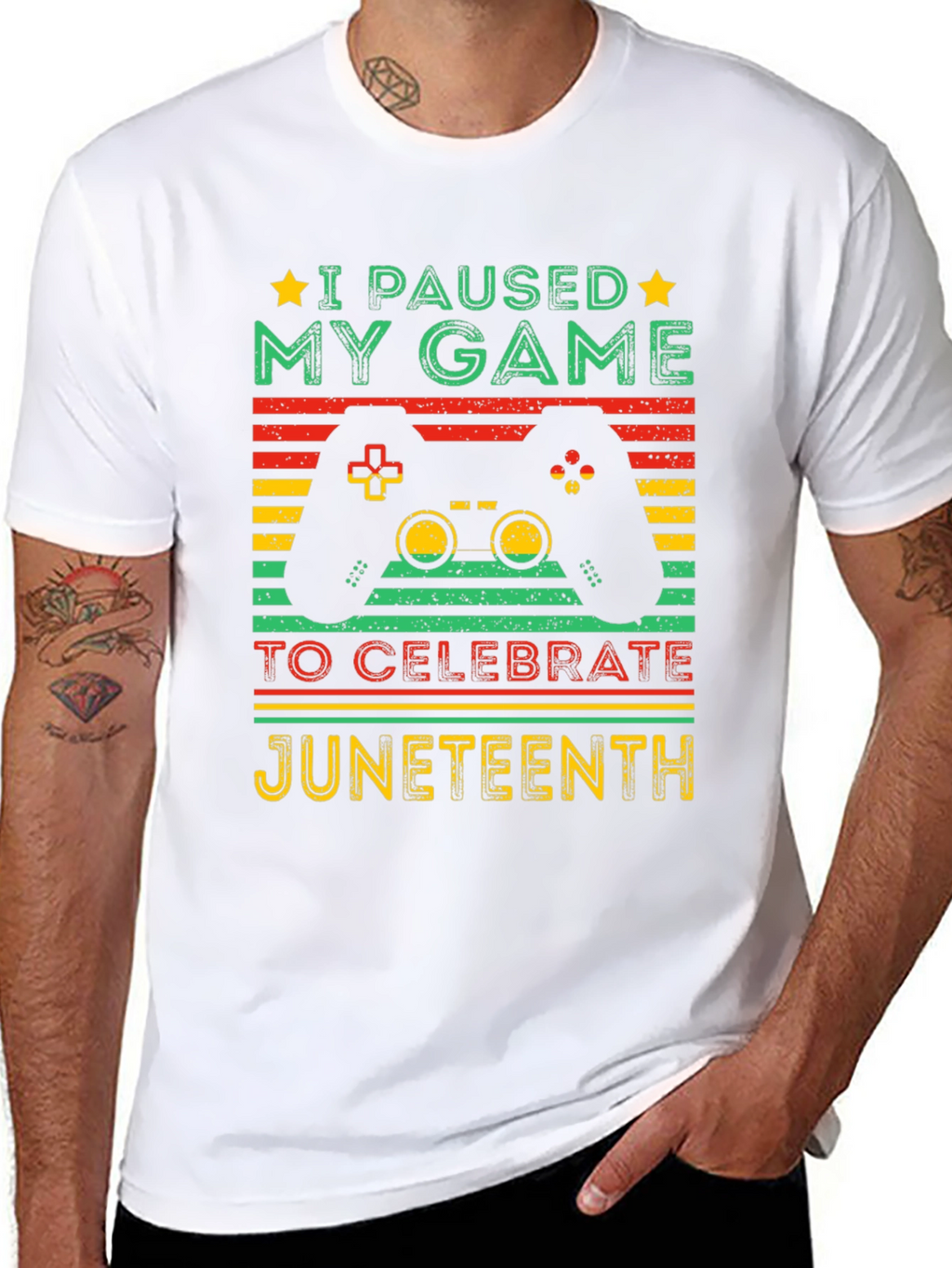 Juneteenth Gamer T-Shirt - Paused My Game