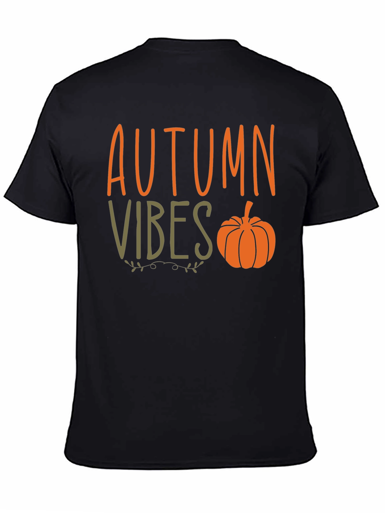 Autumn Vibes Pumpkin Graphic Tee - Stylish Fall Apparel