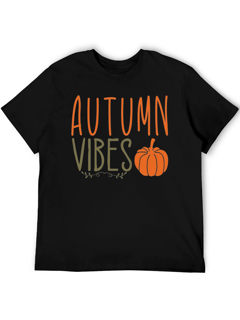 Autumn Vibes Pumpkin Graphic Tee - Stylish Fall Apparel