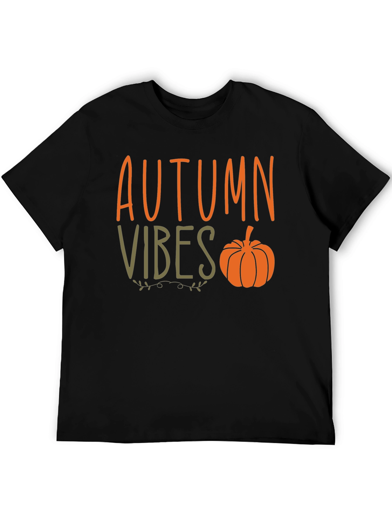 Autumn Vibes Pumpkin Graphic Tee - Stylish Fall Apparel
