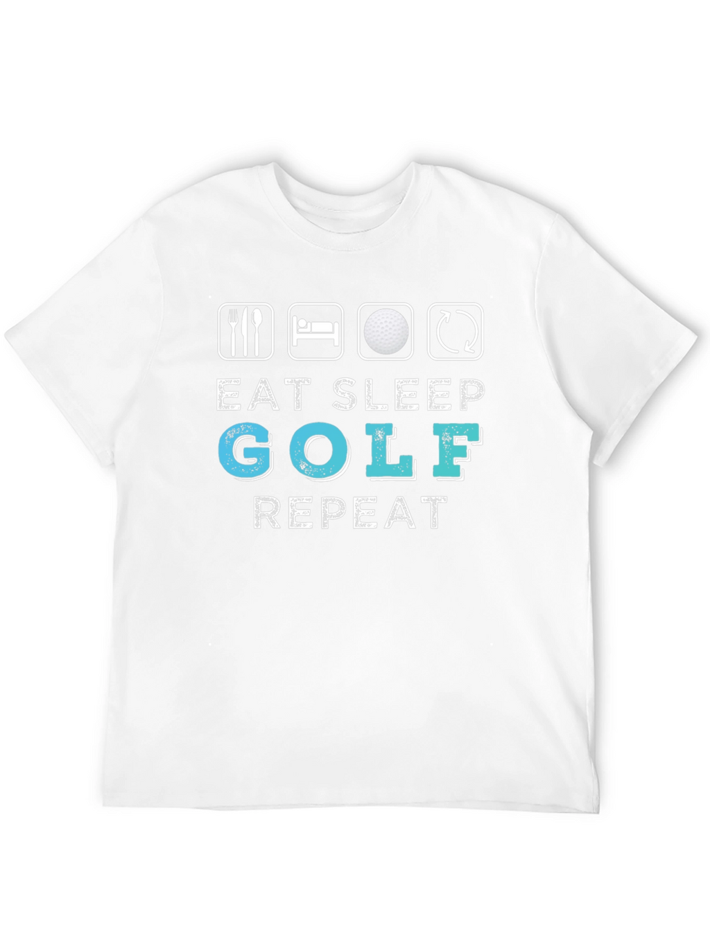 Eat Sleep Golf Repeat Graphic Tee