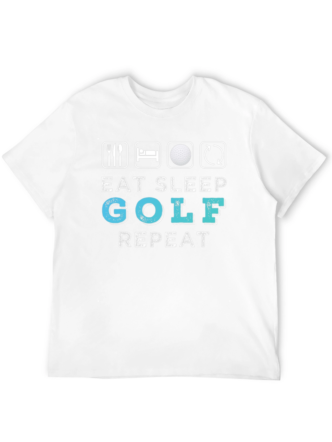 Eat Sleep Golf Repeat Graphic Tee