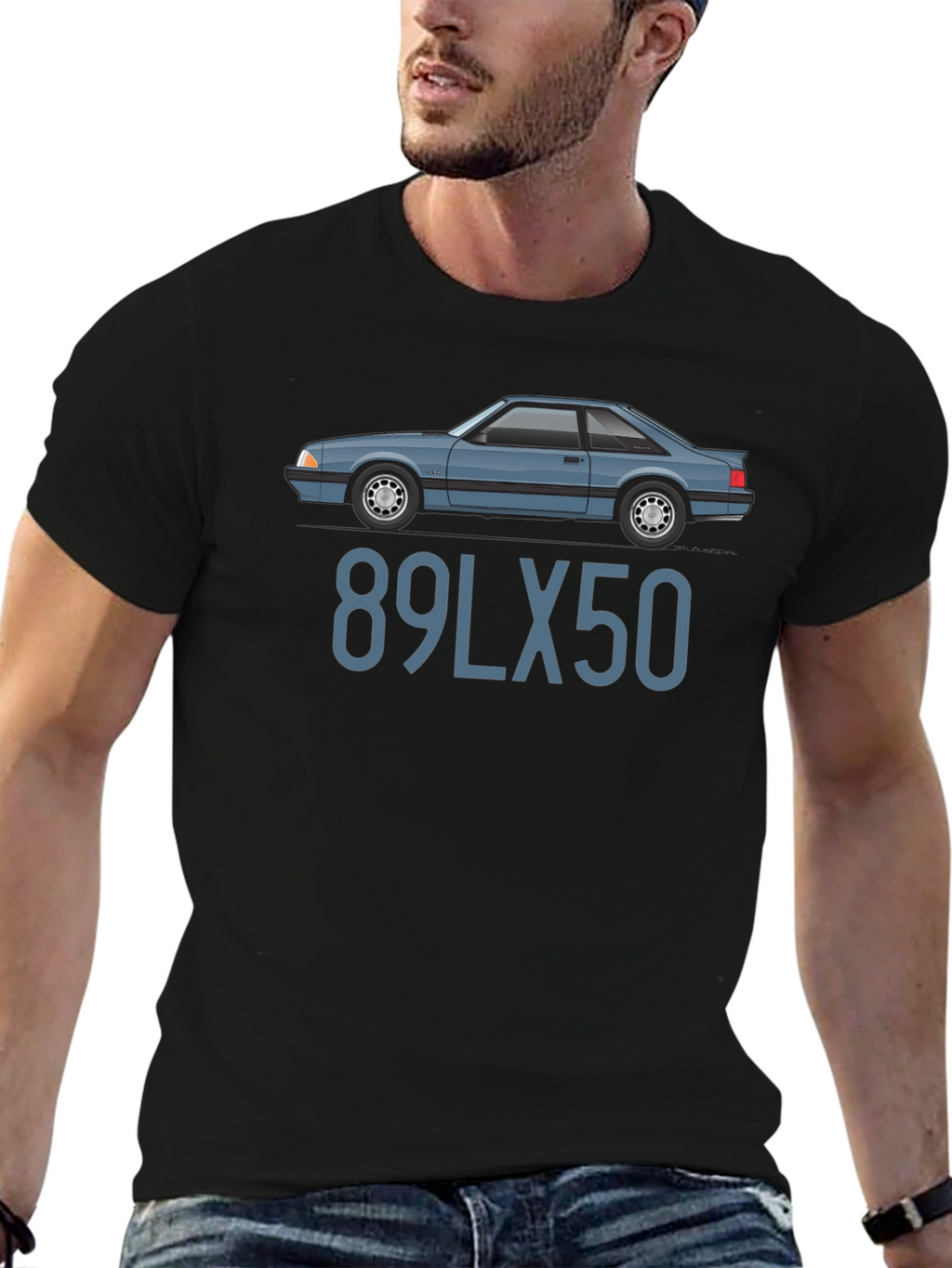 89LX50 Car Graphic T-Shirt
