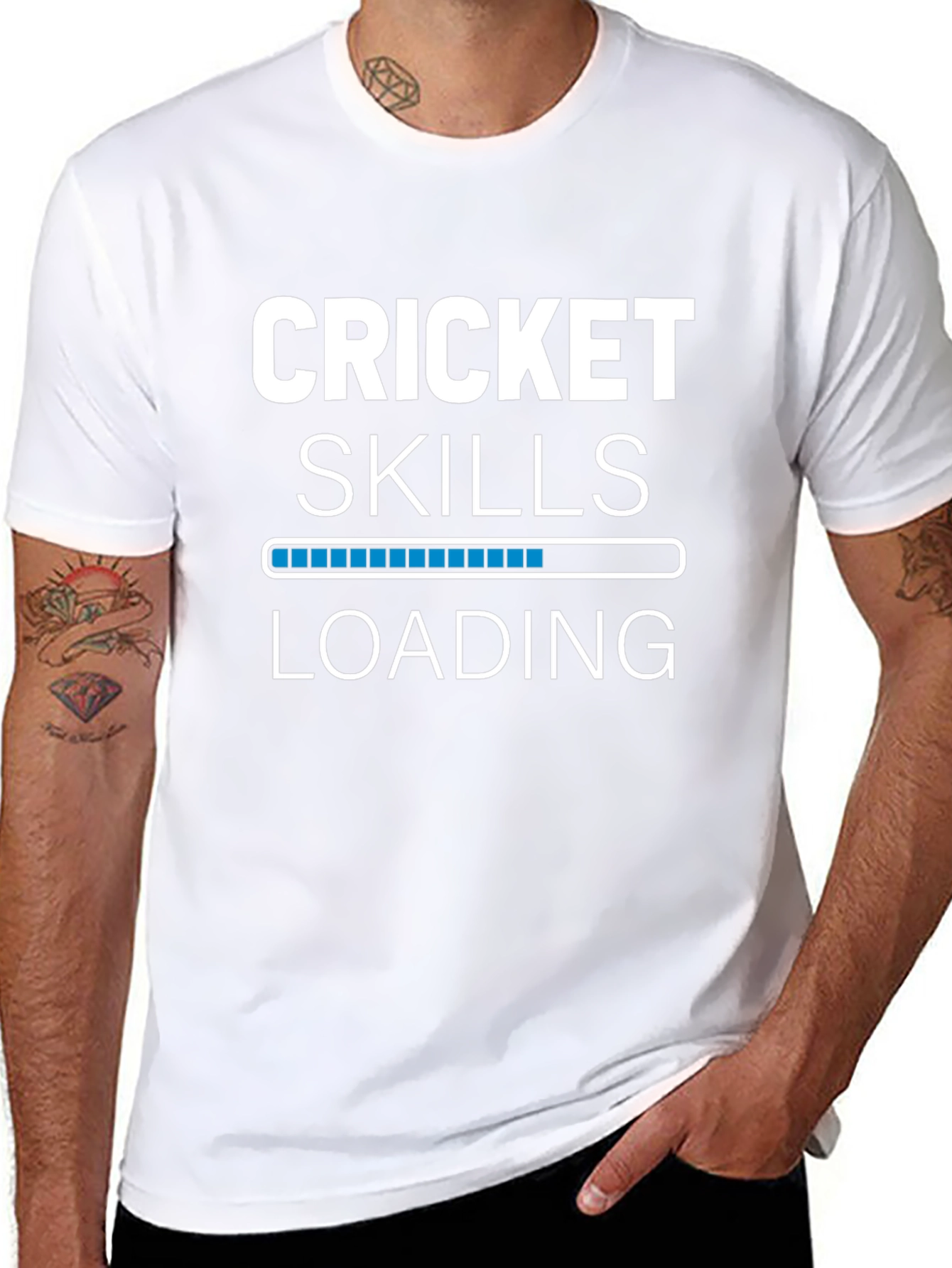 Cricket Skills Loading Graphic T-Shirt