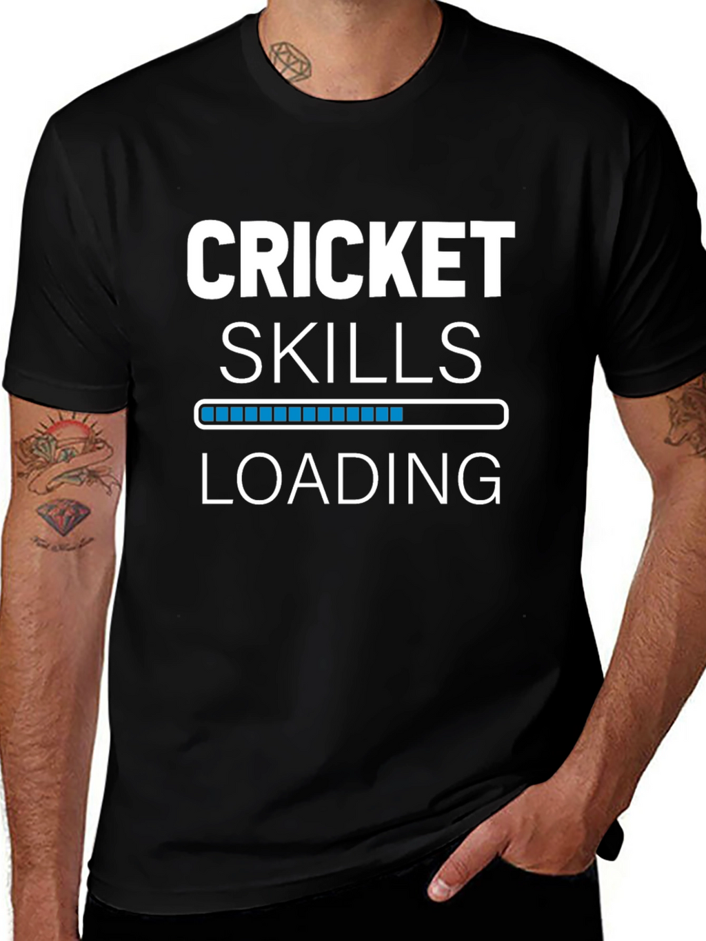 Cricket Skills Loading Graphic T-Shirt