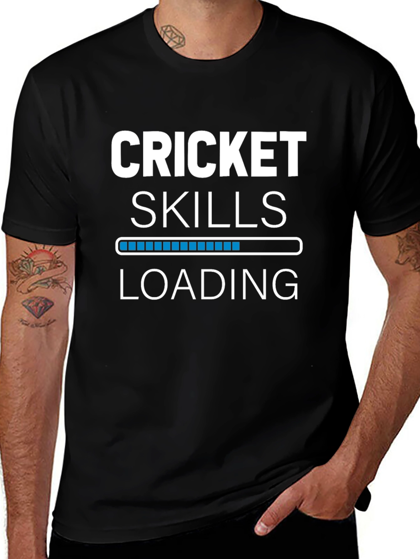 Cricket Skills Loading Graphic T-Shirt