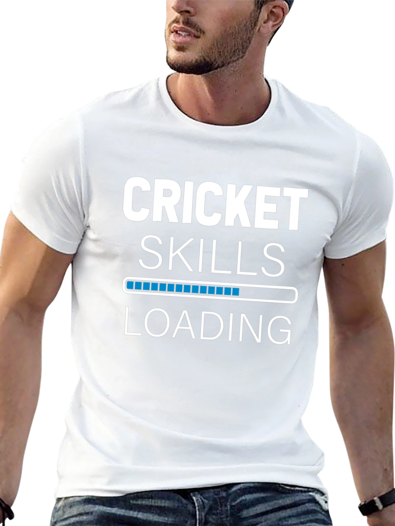 Cricket Skills Loading Graphic T-Shirt