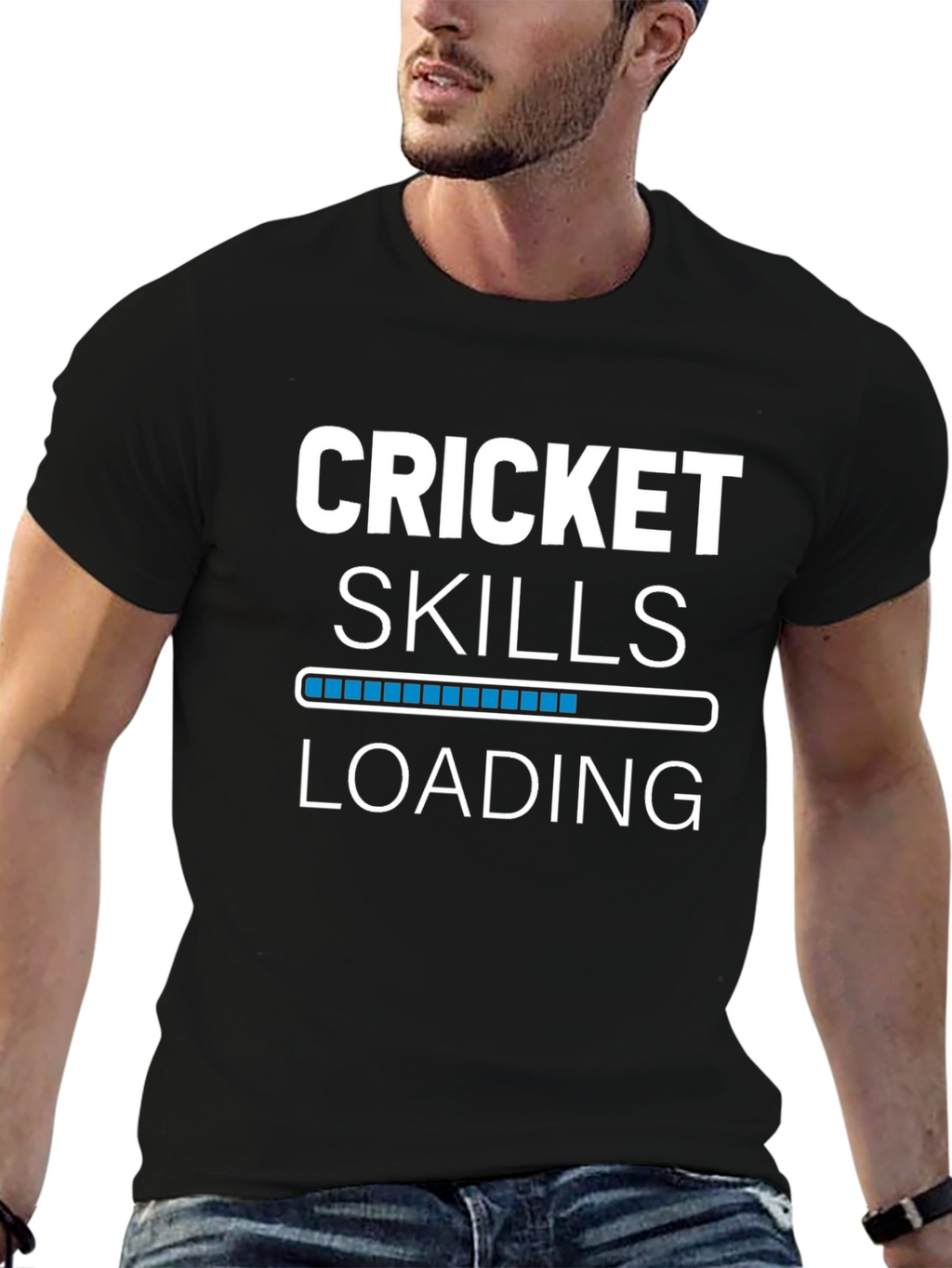 Cricket Skills Loading Graphic T-Shirt