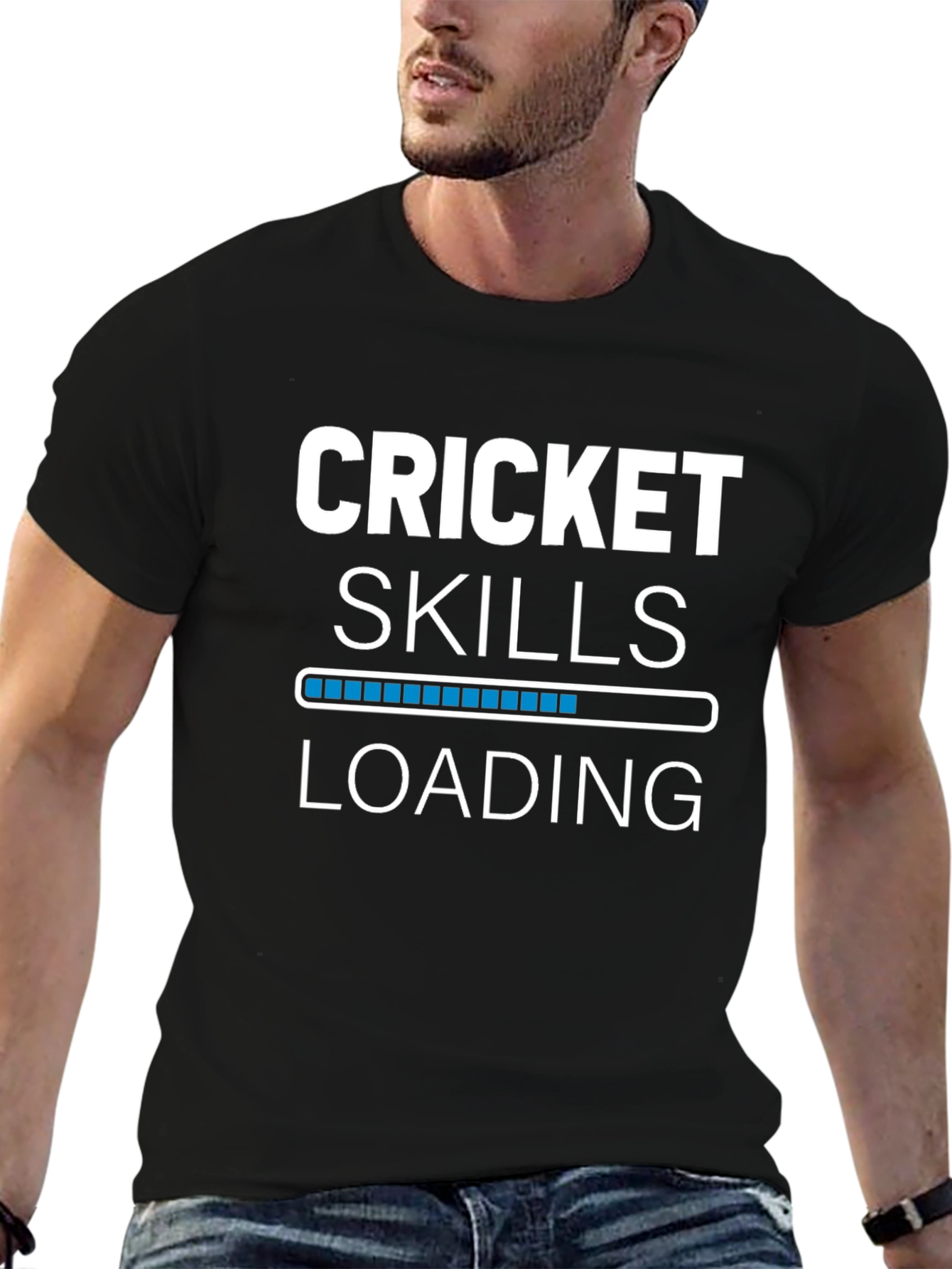 Cricket Skills Loading Graphic T-Shirt