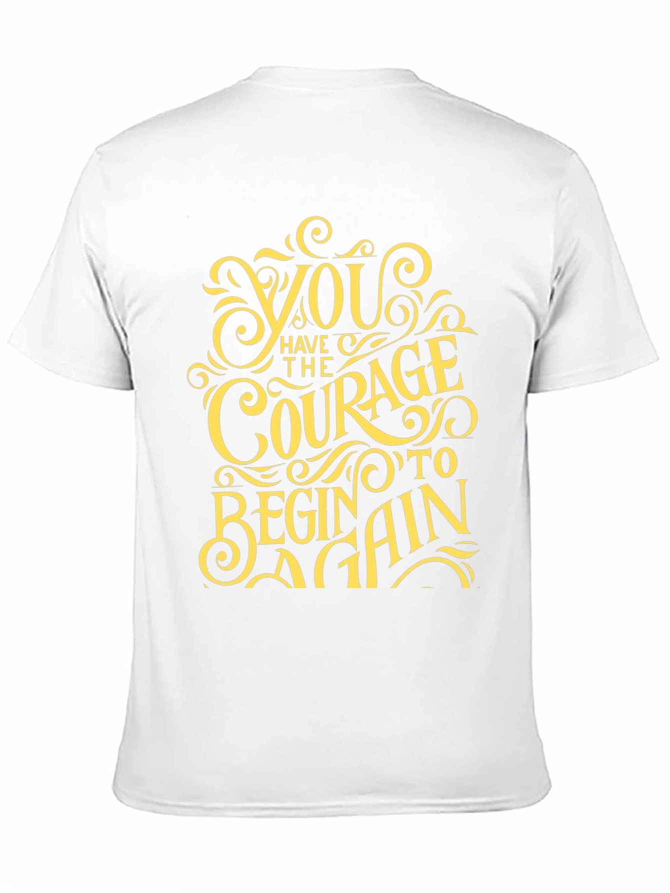 Courage To Begin Again Black Graphic Tee