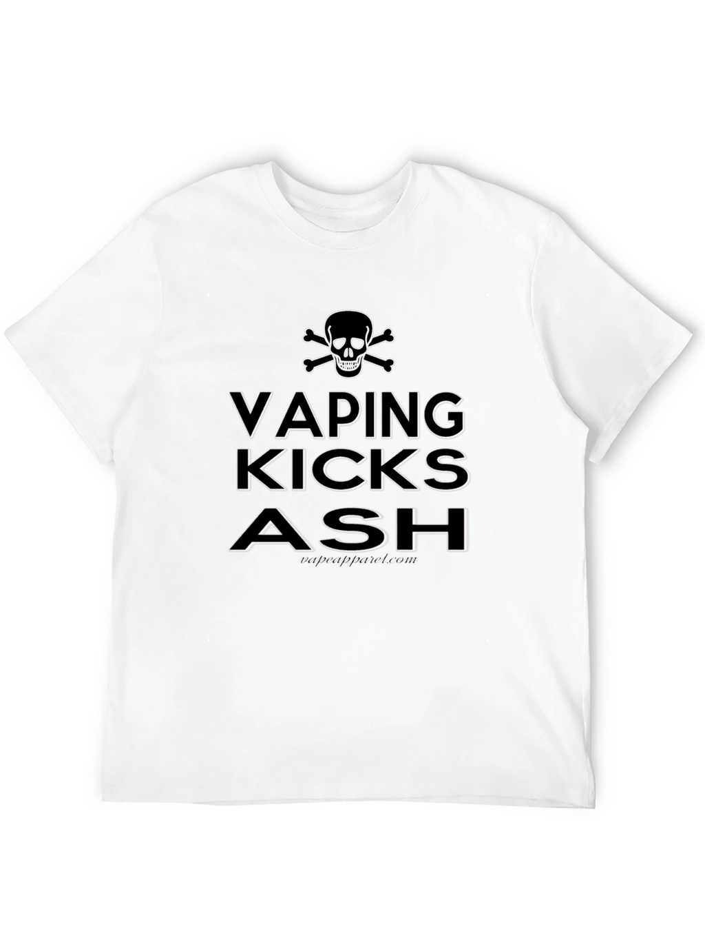 Vaping Kicks Ash Skull Graphic T-Shirt