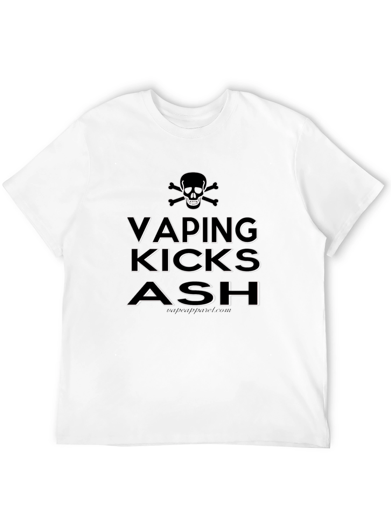 Vaping Kicks Ash Skull Graphic T-Shirt