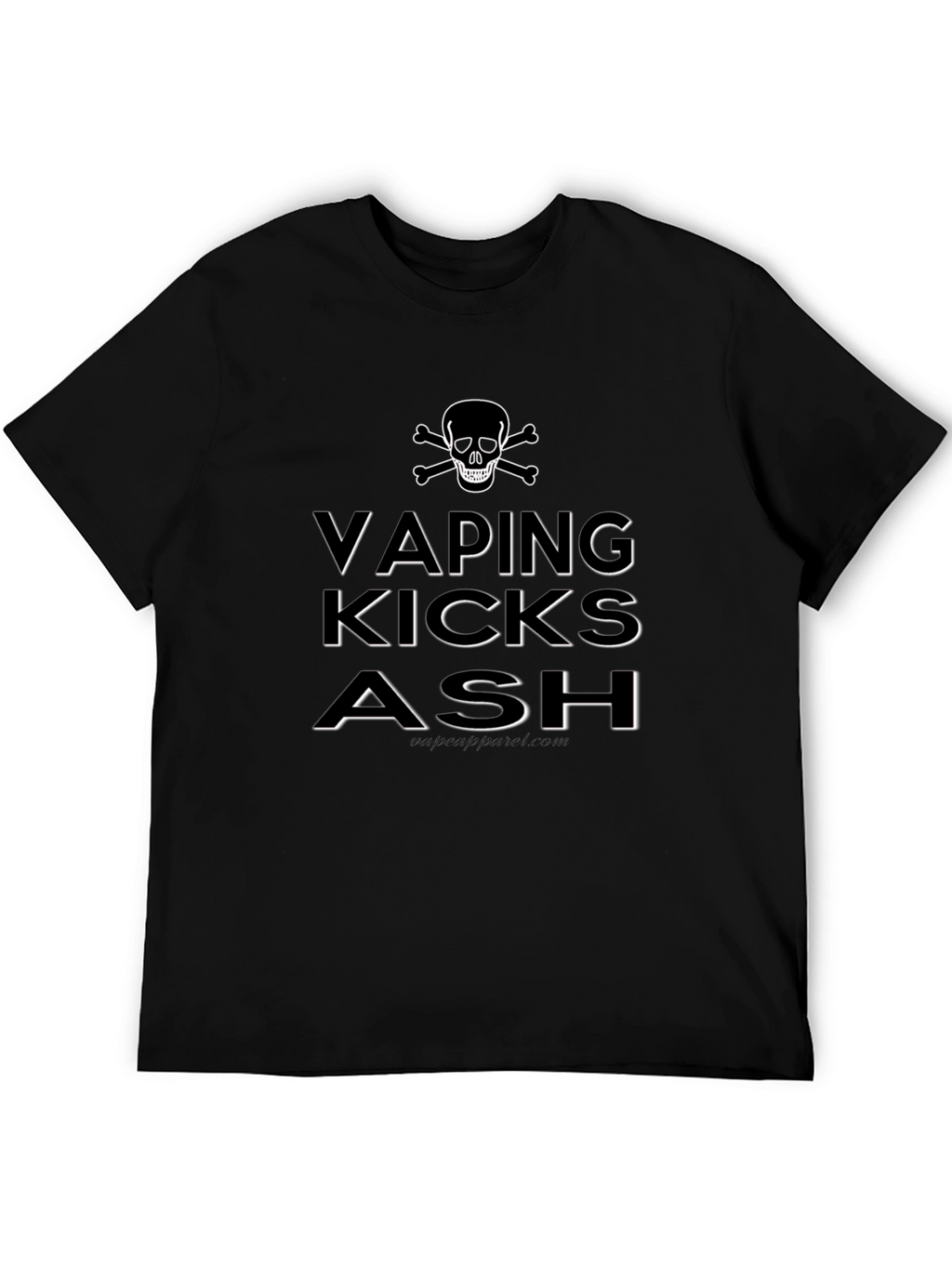Vaping Kicks Ash Skull Graphic T-Shirt