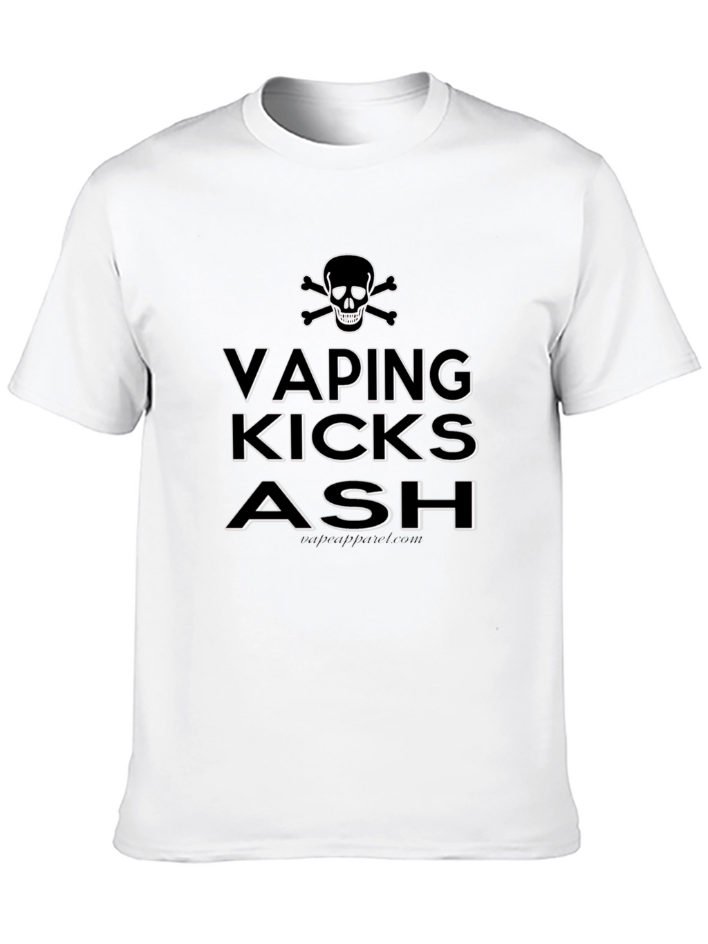 Vaping Kicks Ash Skull Graphic T-Shirt