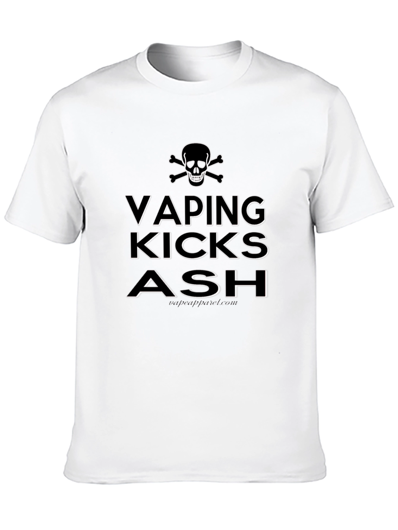 Vaping Kicks Ash Skull Graphic T-Shirt
