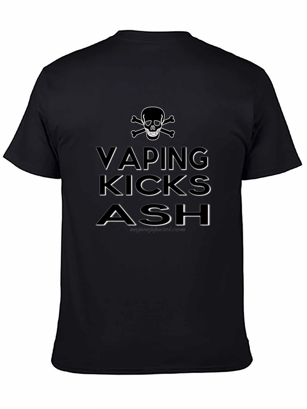 Vaping Kicks Ash Skull Graphic T-Shirt