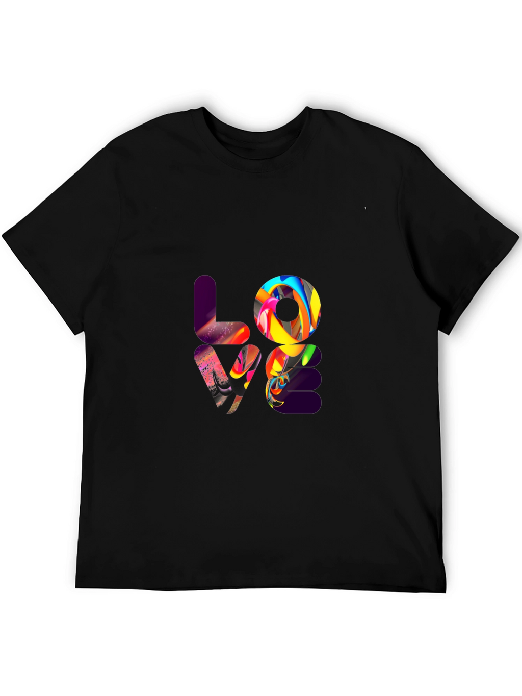 LOVE Graphic Black T-Shirt - Stylish Casual Wear