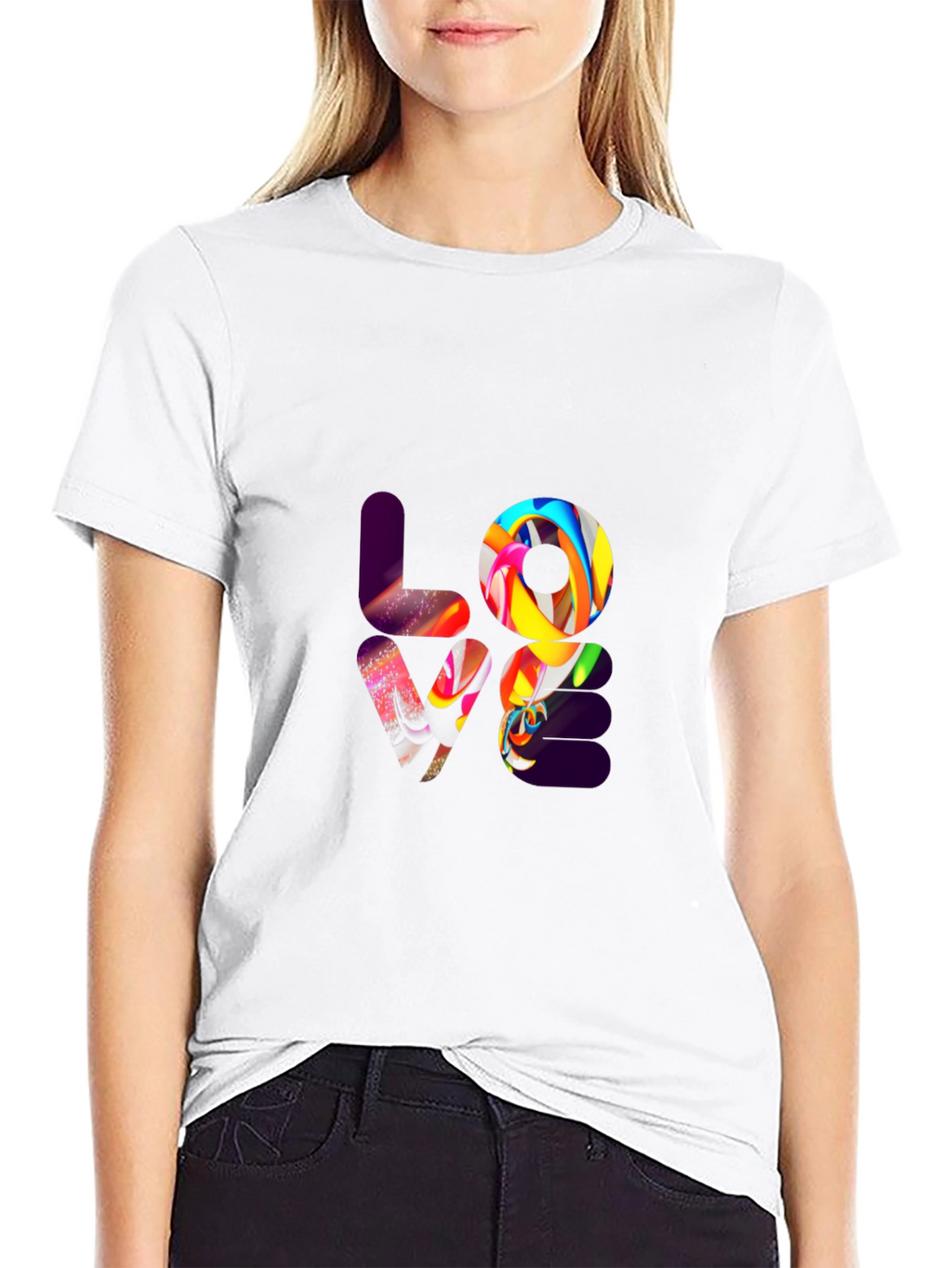 LOVE Graphic Black T-Shirt - Stylish Casual Wear