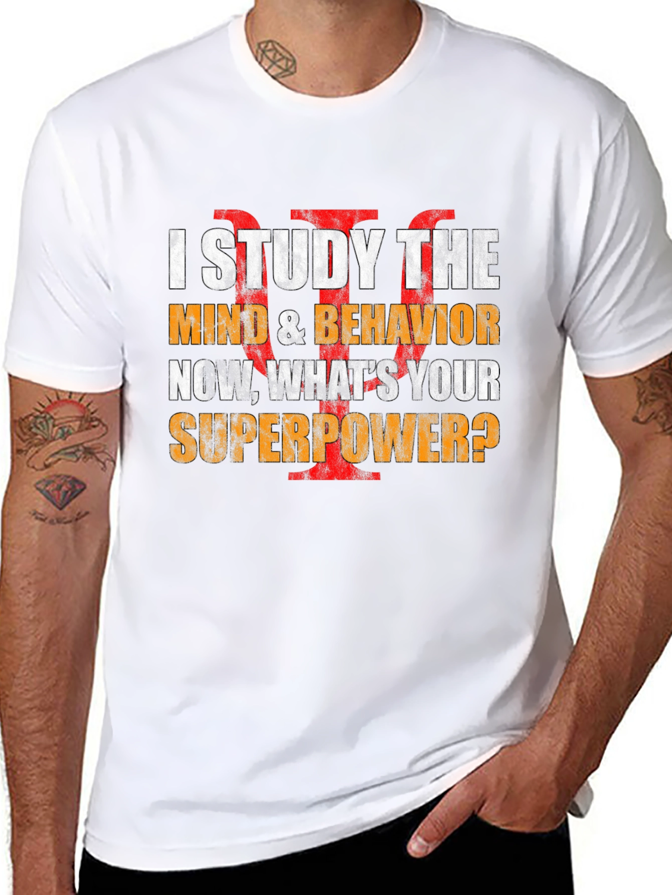 I Study the Mind T-Shirt - Psychology Superpower Tee
