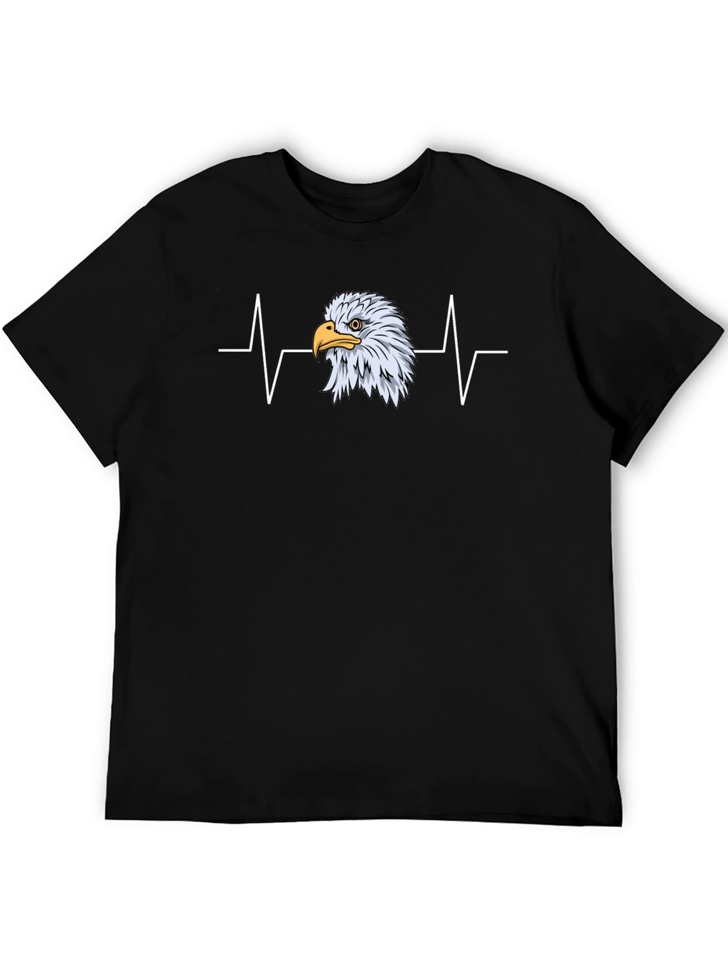 Eagle Heartbeat Graphic Tee - Black