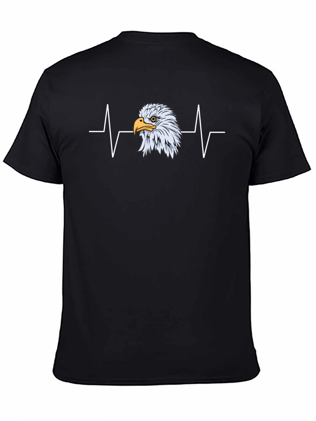 Eagle Heartbeat Graphic Tee - Black