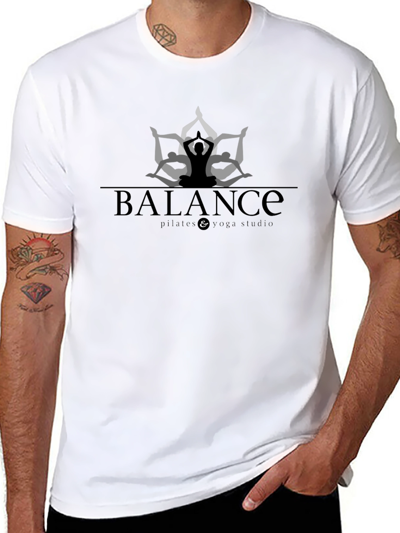Balance Pilates & Yoga Studio Black T-Shirt