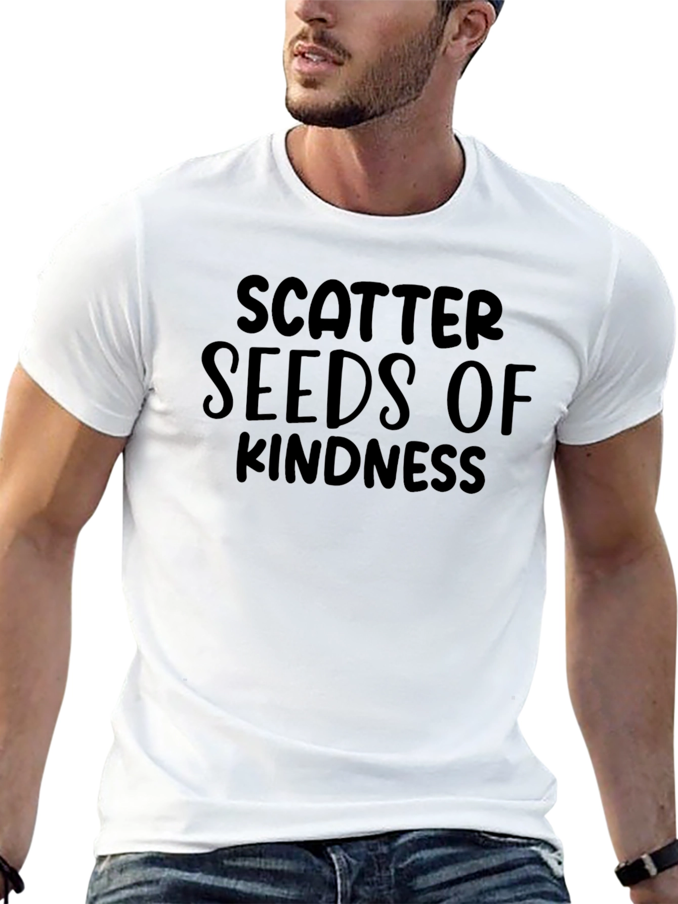 Scatter Seeds of Kindness Black Tee