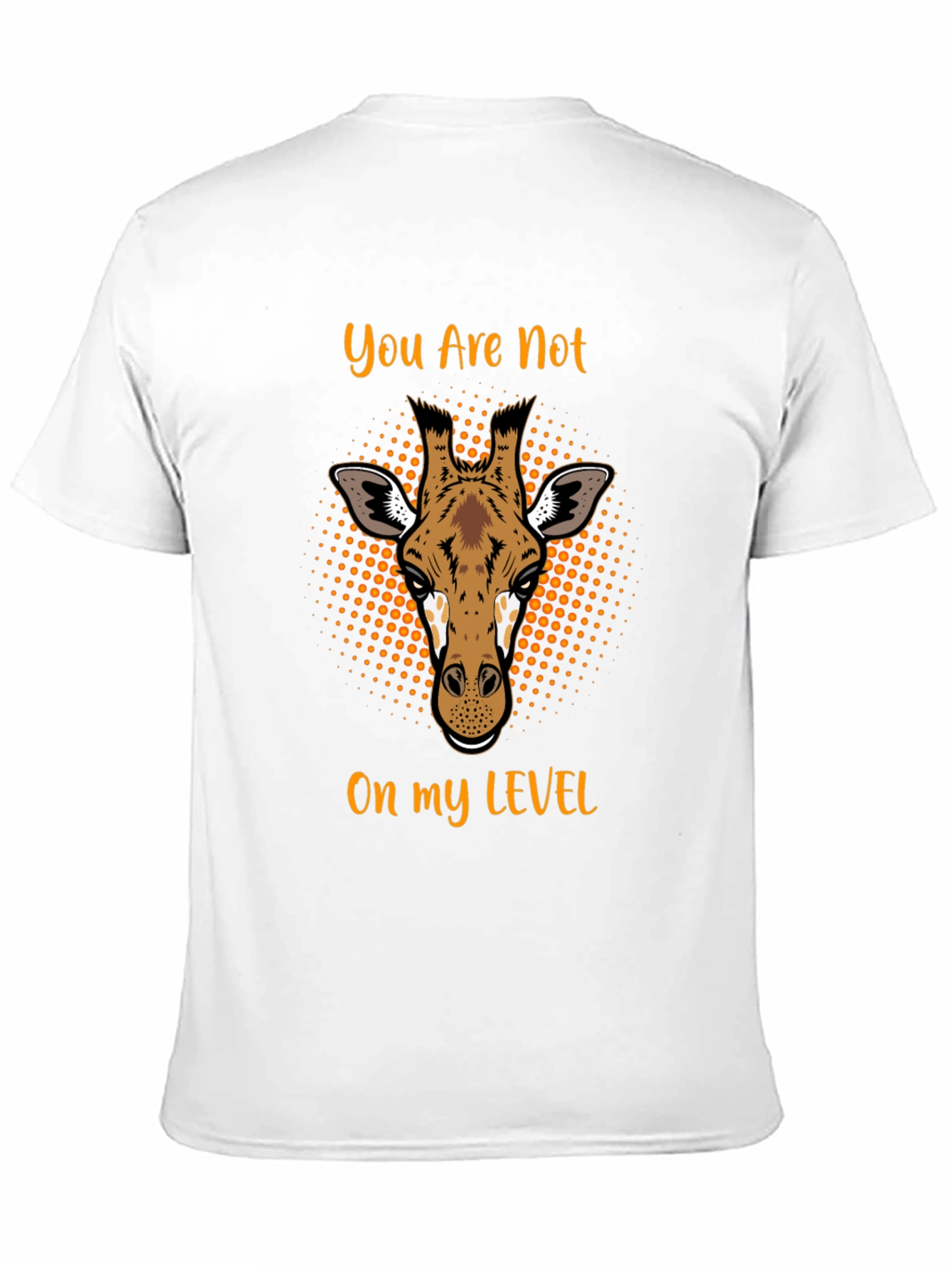 Giraffe Level Mens Black T-Shirt