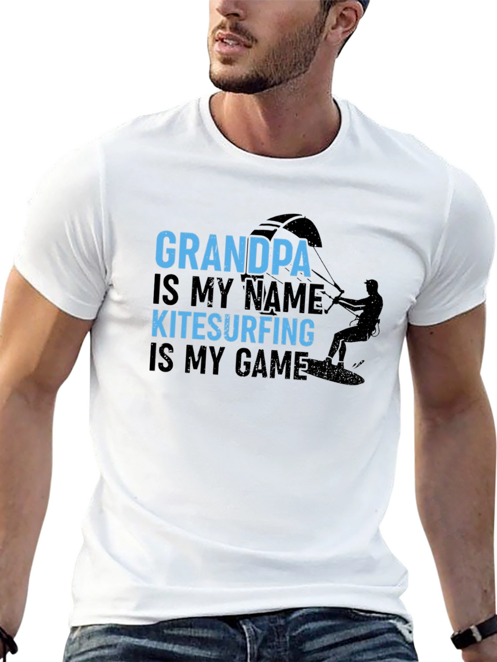Grandpa Kitesurfing T-Shirt - Hobby Gift
