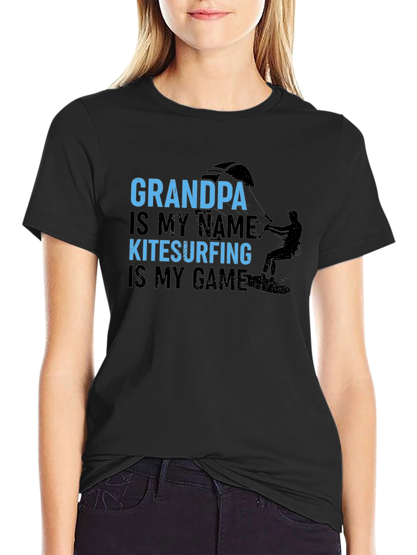 Grandpa Kitesurfing T-Shirt - Hobby Gift