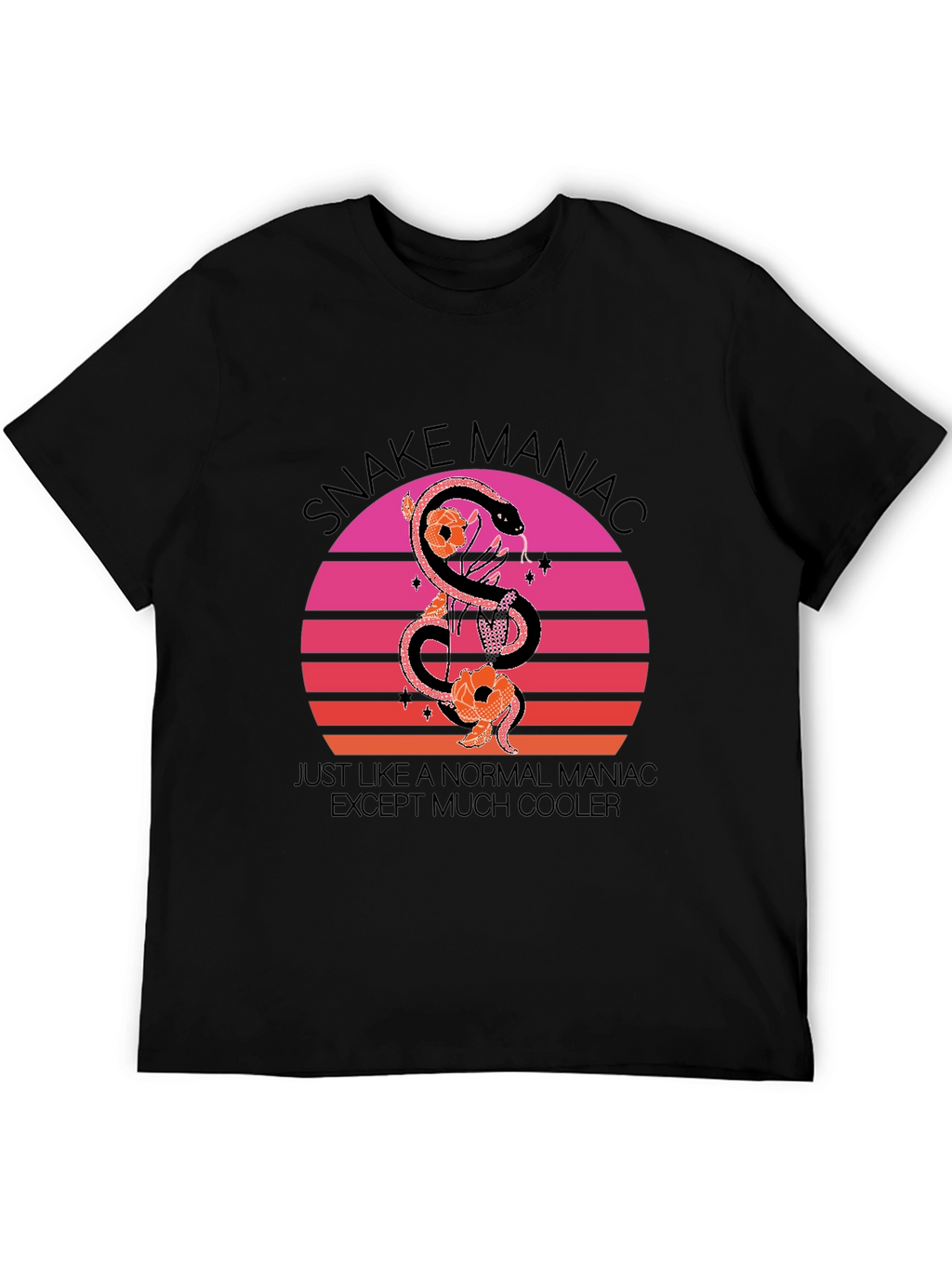 Snake Maniac Graphic Tee - Cool & Unique Design