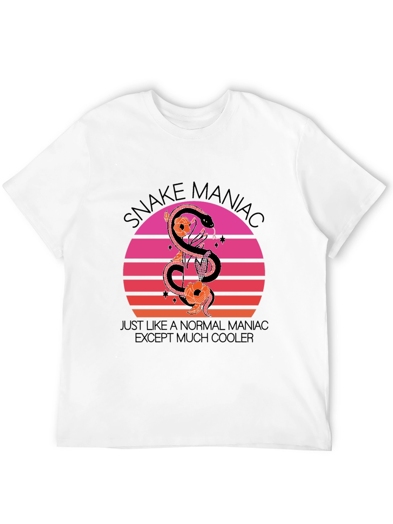Snake Maniac Graphic Tee - Cool & Unique Design
